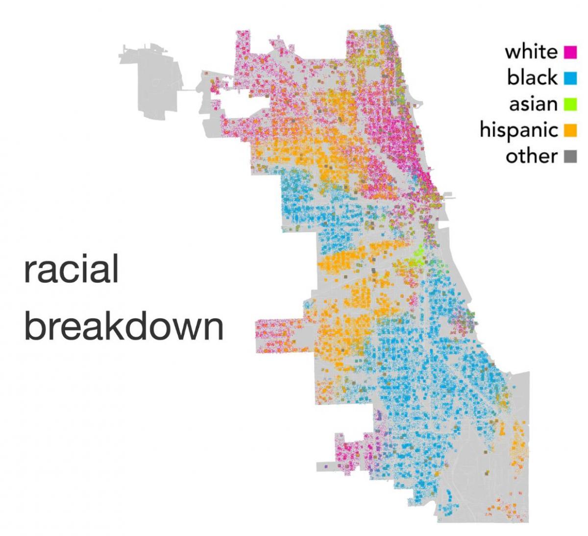 mappa di Chicago etnia