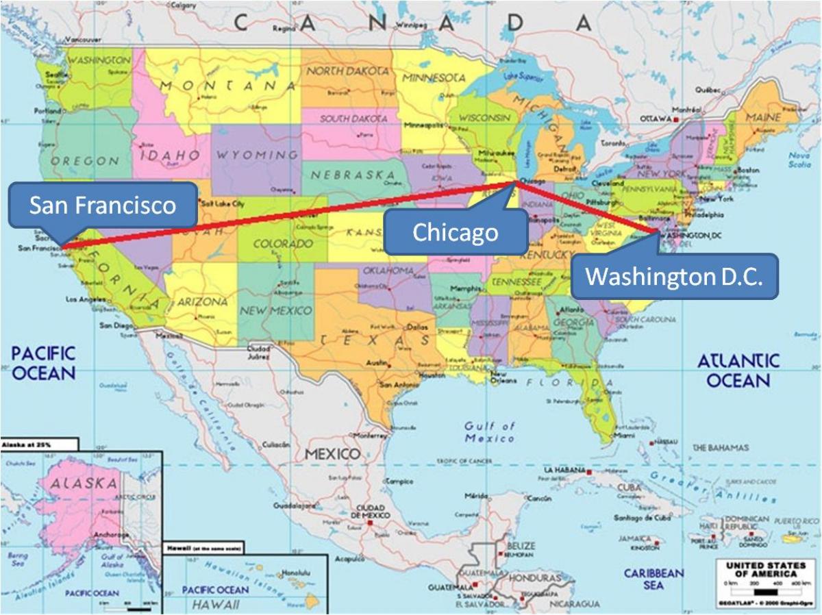 Chicago USA mappa