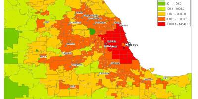 Mappa demografica di Chicago