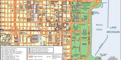 Mappa di Chicago downtown