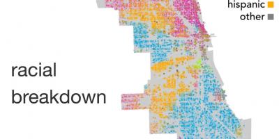 Mappa di Chicago etnia