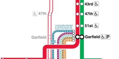 Chicago cta linea rossa sulla mappa