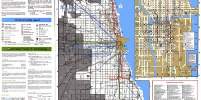 Linee di autobus di Chicago mappa
