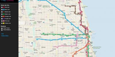 Chicago mappa dei trasporti pubblici