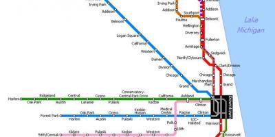 Chicago metro stazione mappa