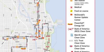 Chicago maratona mappa