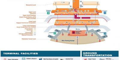 Mappa di O'Hare terminal 2