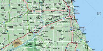 Mappa area di Chicago