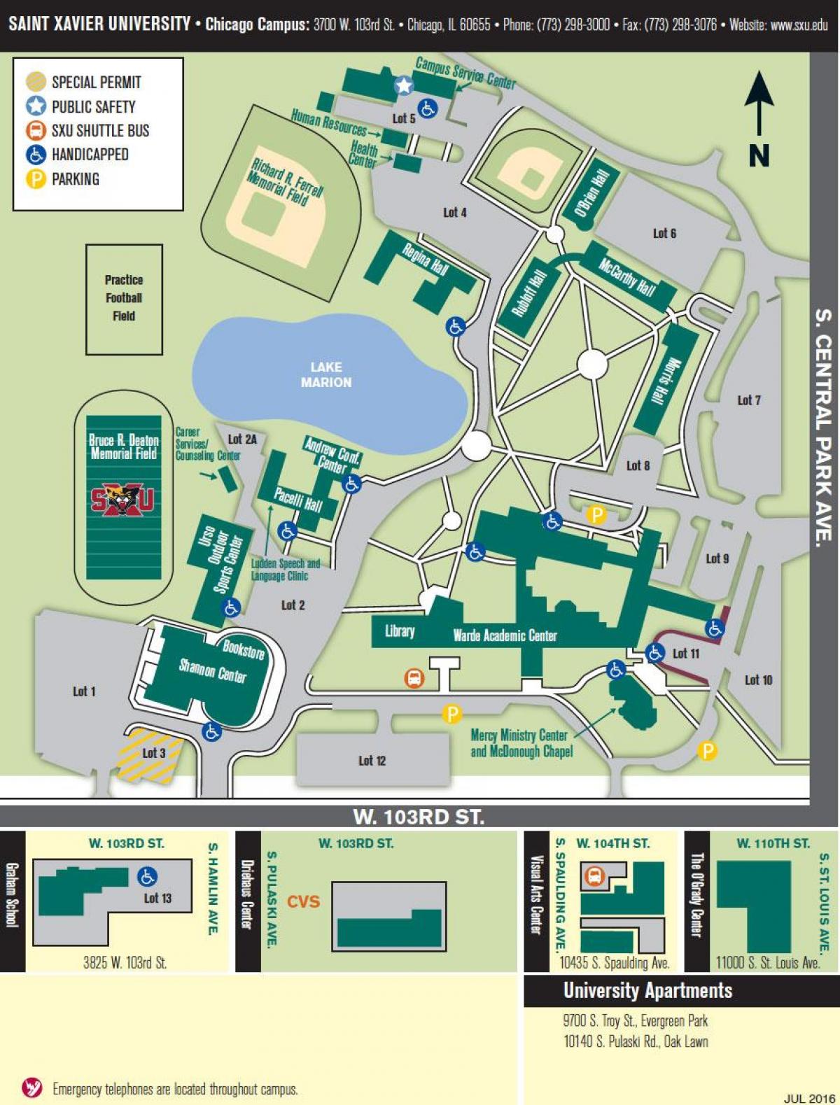 università di Chicago mappa del campus