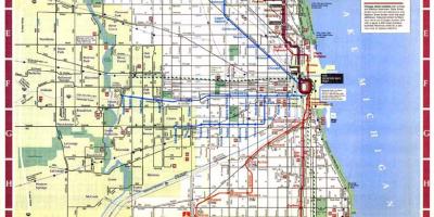 Mappa di Chicago limiti della città