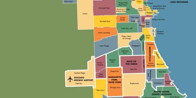 La mappa dei quartieri di Chicago