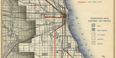Mappa di metropolitana di Chicago