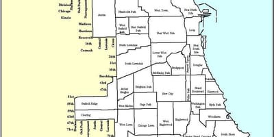 Zonizzazione mappa di Chicago