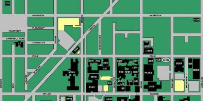 Mappa di UIC west campus